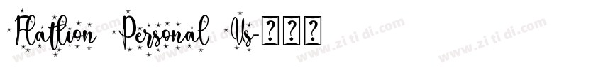 Flatlion Personal Us字体转换 Flatlion Personal Us字体转换